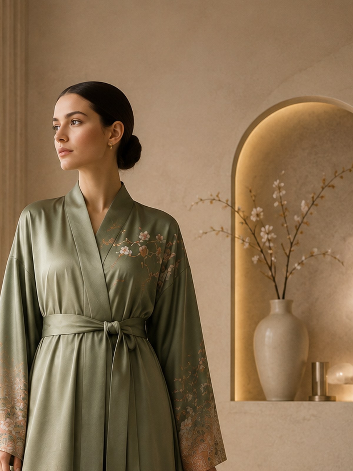 Kimono abaya and robe
